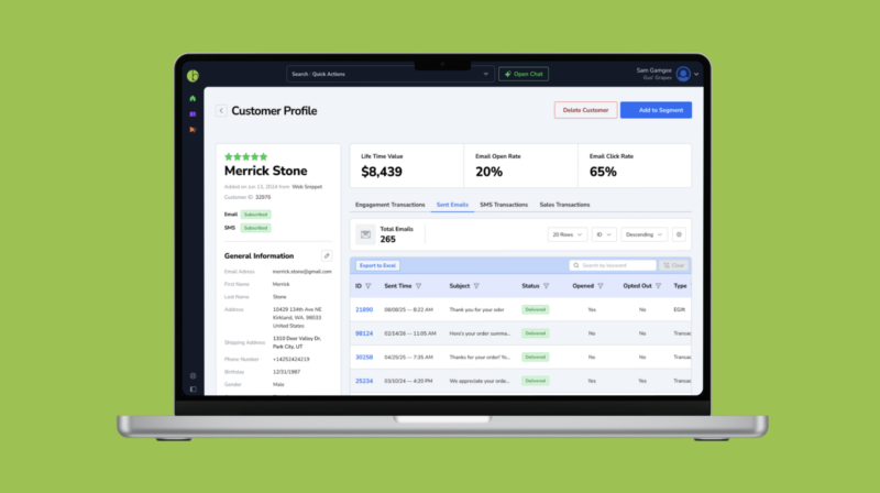 Dynamic Segmentation UI Screenshot